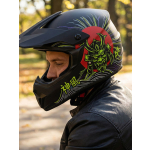 Kamikaze Kids Full Face Helmet For Scooter Black - Image 6