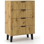 Bedroom Chest Of Drawers Scandi With 4 Drawers 70x39x102.5cm - Image 2