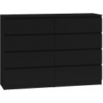 M8 Wooden Chest of Drawers with 8 Drawers CZERŃ 138x40x97cm - Image 2