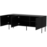 Sideboard Palazzo Wooden Black Matt 151x40x60cm - Image 4