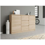 Sideboard 2d3s Wooden with Drawers Sonoma 120x40x97cm