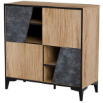 Sideboard Wooden Beige 90x38x90cm - Image 2