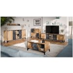 Sideboard Wooden Beige 90x38x90cm