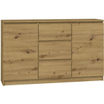 Artisan Sideboard Made of Solid Wood with Drawers Natural 120x40x97cm - Image 2