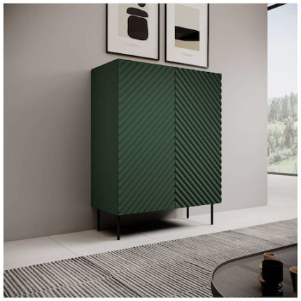 Sideboard Wooden Green 98x45x127cm