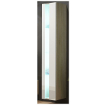 Vigo New Wall Living Room Display Cabinet made of Particleboard with Glass Sonoma / White 40x30x180cm - Image 2