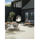 Outdoor Chair Wooden Natural 2 Pieces