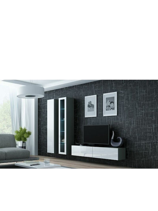 TV Stand Vigo Gray-white M140xD30xH40cm - Image 1