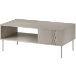 Rectangular Central Coffee Table Tresse Wooden Cashmere Matt M110xW60xH40cm - Image 2