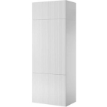 Bedside Table Pafos Wooden White 90x55.5x45cm - Image 3