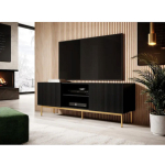 Metal TV Stand Matte Black M40xD40xH60cm