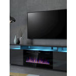 TV Stand Wooden Graphite / Glossy Graphite L40xW40xH56cm - Image 2