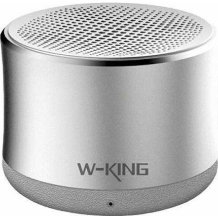 W-King W7 Ηχείο Bluetooth 3W με Διάρκεια Μπαταρίας έως 8 ώρες Ασημί