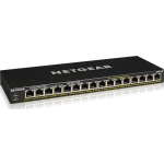 NetGear GS316P-100PES Unmanaged L2 Switch with 16 Gigabit (1Gbps) Ethernet Ports