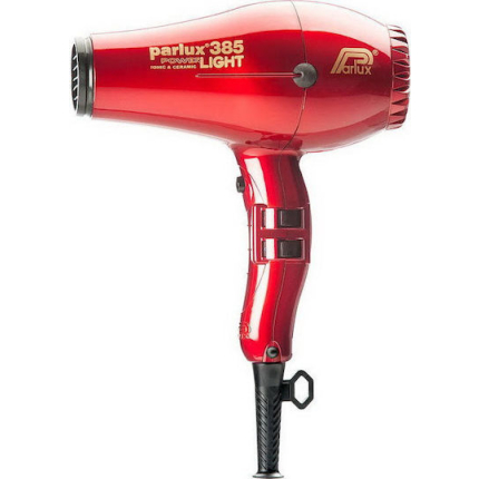 Parlux 385 Power Light Ionic Professional Hair Dryer 2150W Red