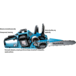 Makita Battery Chainsaw Solo Brushless 36V 5.2kg with Blade 35cm - Image 4
