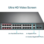 TP-LINK TL-SL1226P Unmanaged L2 PoE+ Switch with 24 Ethernet Ports and 2 SFP Ports - Image 5