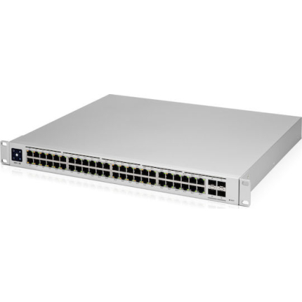 Ubiquiti UniFi USW Pro 48 PoE Managed L2 PoE+ Switch with 48 Gigabit (1Gbps) Ethernet Ports and 2 SFP Ports