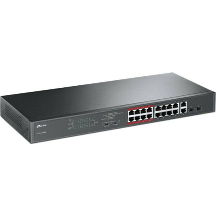 TP-LINK TL-SG1218MP Unmanaged L3 PoE+ Switch with 18 Gigabit (1Gbps) Ethernet Ports and 2 SFP Ports