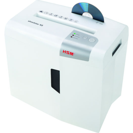 HSM X8 Strip Cut 8-Sheet Paper Shredder