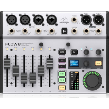 Behringer Flow 8 4 XLR Inputs & Bluetooth Case Bundle