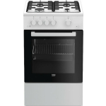 Beko Natural Gas Cooker 60lt with Natural Gas Hobs W50cm. White
