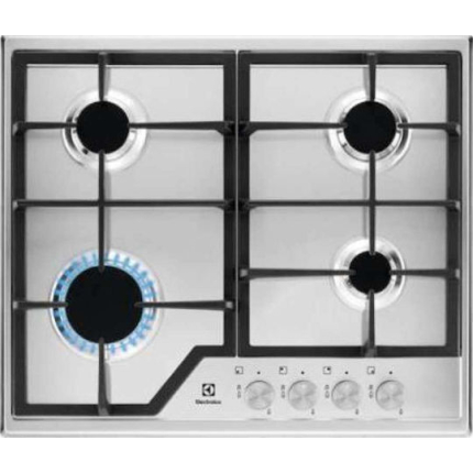 Electrolux Gas Cooktop Autonomous Inox 59.5x51εκ. Silver