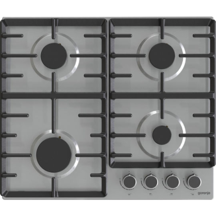 Gorenje Gas Cooktop Autonomous Inox 60x52εκ. Silver