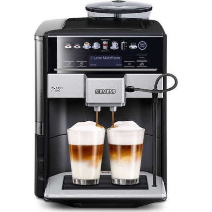 Siemens Eq.6 Plus S500 Automatic Espresso Machine 1500W Pressure 19bar with Grinder Black