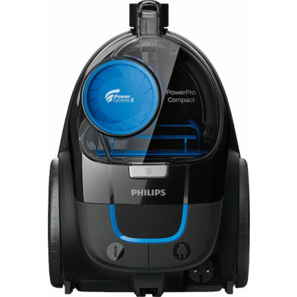 Philips Powerpro Compact Vacuum Cleaner 900W Bagless 1.5lt Black