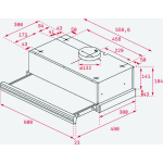 Teka CNL 6415 Plus Sliding Vent Hood 60cm Inox - Image 3