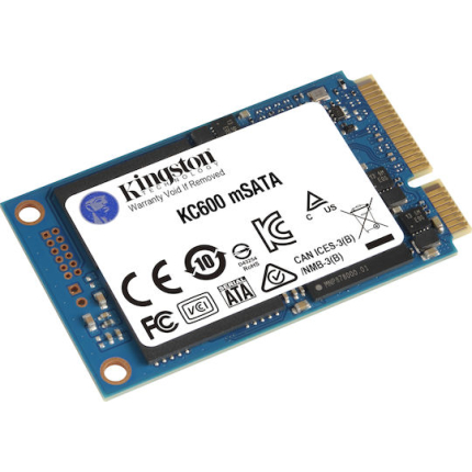 Kingston KC600 SSD 256GB mSATA Type with SATA III Connection SKC600MS/256G