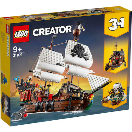 LEGO Creator 3-in-1 Pirate Ship for Ages 9+ 1264 Pieces
