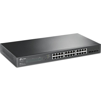 TP-LINK Jetstream TL-SG2428P Managed L2 PoE+ Switch with 24 Gigabit (1Gbps) Ethernet Ports and 4 SFP Ports