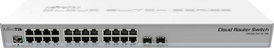 MikroTik CRS326-24G-2S+RM Managed L2 Switch with 24 Gigabit (1Gbps) Ethernet Ports and 2 SFP Ports - Image 1