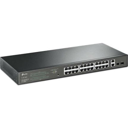 TP-LINK TL-SG1428PE v1 Managed L2 PoE+ Switch με 26 Θύρες Gigabit (1Gbps) Ethernet και 2 SFP Θύρες