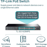 TP-LINK TL-SG1428PE v1 Managed L2 PoE+ Switch με 26 Θύρες Gigabit (1Gbps) Ethernet και 2 SFP Θύρες - Image 5