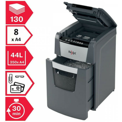 Rexel AUTO+ 130X P4 Cross Cut 130-Sheet Paper Shredder