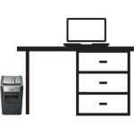 Rexel Momentum X410-SL Cross Cut 10-Sheet Paper Shredder - Image 4