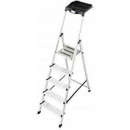 Krause Secury Ladder Aluminum with 5+1 Steps 184cm