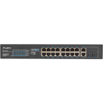 Lanberg RSFE-16P-2C-250 Unmanaged L2 PoE+ Switch with 16 Gigabit (1Gbps) Ethernet Ports and 2 SFP Ports - Image 5