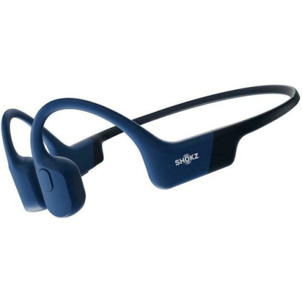 Shokz OpenRun Bone Conduction Bluetooth Handsfree Earphones with Sweat Resistance Blue