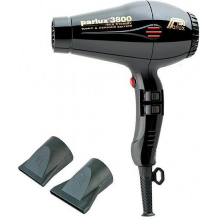 Parlux 3800 Ionic Professional Hair Dryer 2100W Black