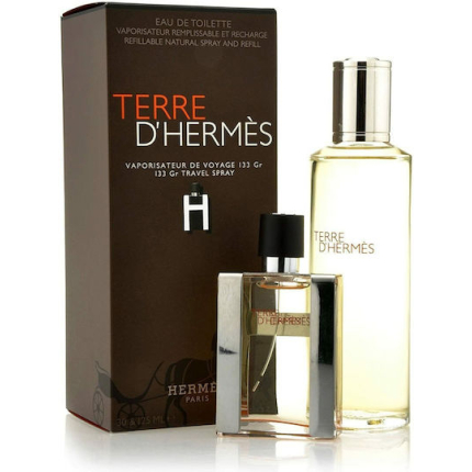 Hermes Terre D'Hermes Men's Fragrance Set with Eau de Toilette 2 Pieces