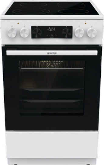 Gorenje Cooker 70lt with Ceramic Hobs W50cm. White - Image 1