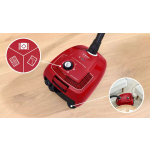 Bosch BGB38RD2 Vacuum Cleaner 600W Bagged 4lt Red - Image 8