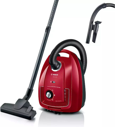 Bosch BGB38RD2 Vacuum Cleaner 600W Bagged 4lt Red - Image 1