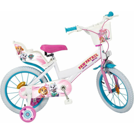 Toimsa Paw Patrol 16" Kids Bicycle City White