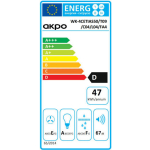 Akpo WK-4 Cetias Eco Chimney Vent Hood 50cm White - Image 4