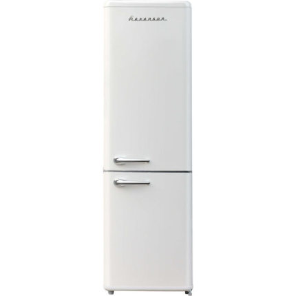 Ravanson Retro Fridge-Freezer 250lt H188.5xW54.5xD55cm White LKK-250RC